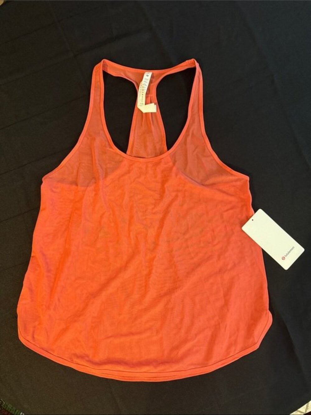 NWT Lululemon athletic Orange Racerback Tank Top Singlet